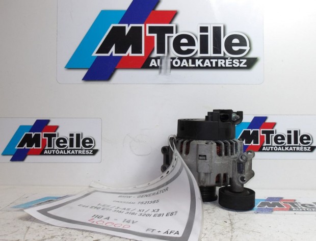 [GYRI BONTOTT] BMW - GENERTOR - 110 A - 14 V - 1- ES ; 3-AS ; X1 ;